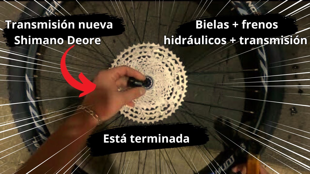 Cómo poner transmisión Shimano deore 1x11 - Le ponemos transmisión, bielas y frenos a la Hunter 🔥