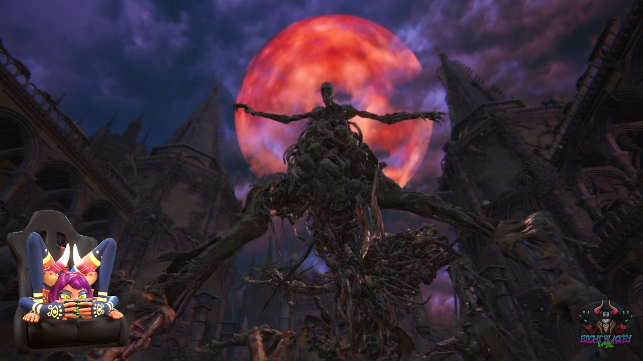 Fighting The Giant Undead Amalgam Of Yahar'gul - Aniliade Play's Bloodborne VS The One Reborn #boss
