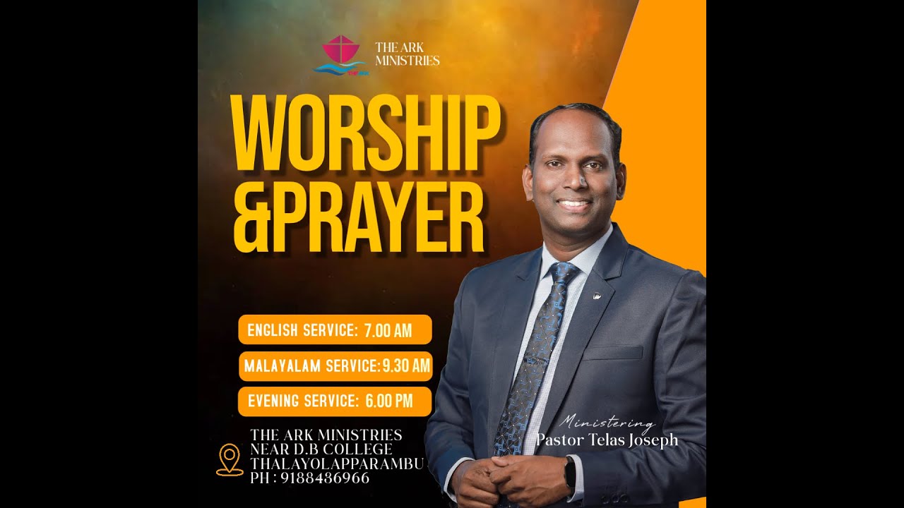 LIVE  || WORSHIP AND PRAYER  || PR.TELAS JOSEPH