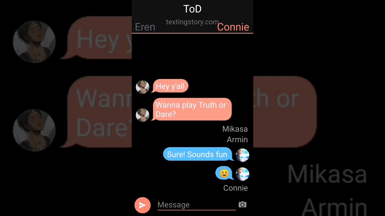 AoT texting story || Playing Truth or Dare || Ships!