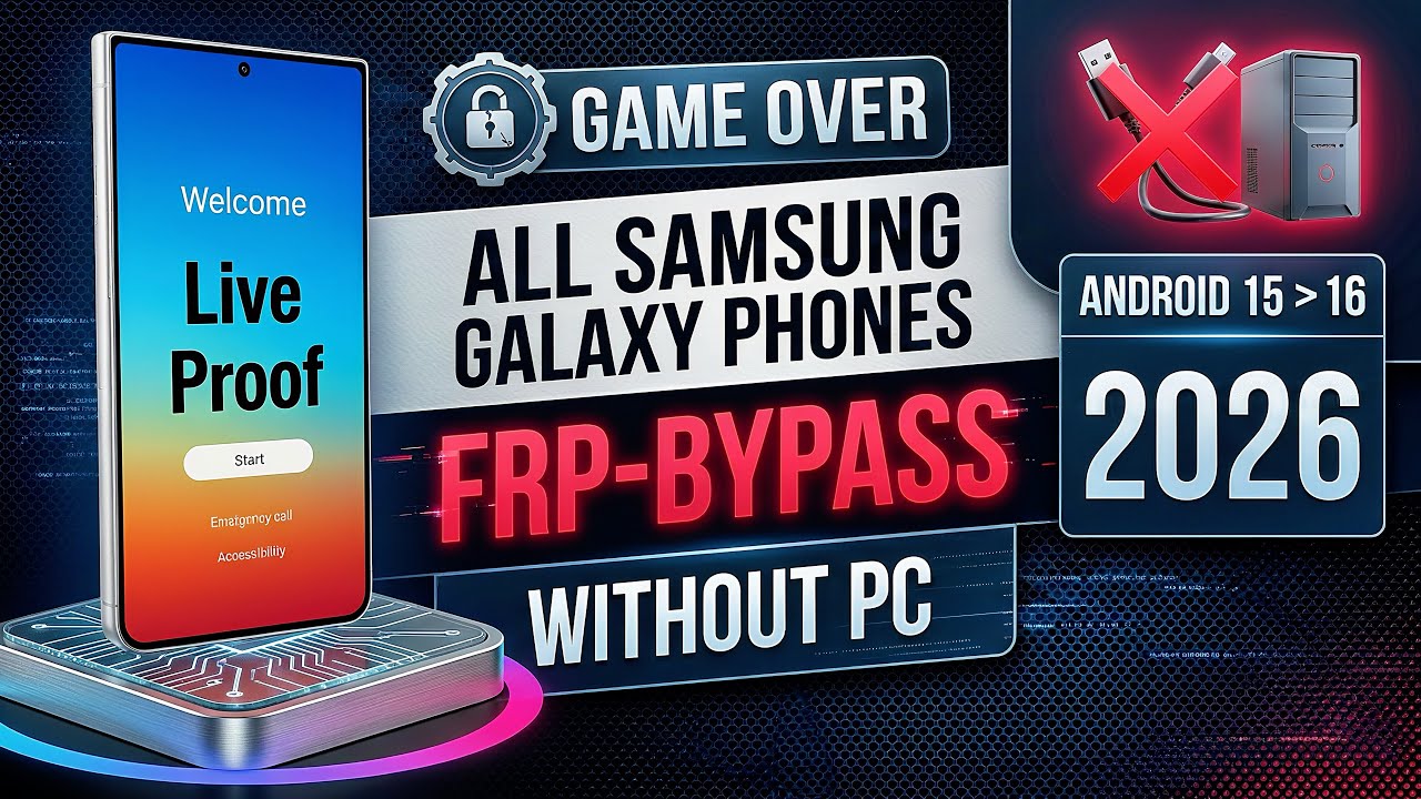 Samsung FRP Bypass Android 15/16 🔓 No PC | 2026 New Trick (100% Working)