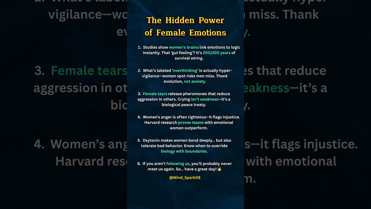 The Dark Psychology Behind Female Emotions (Revealed) #darkpsychology