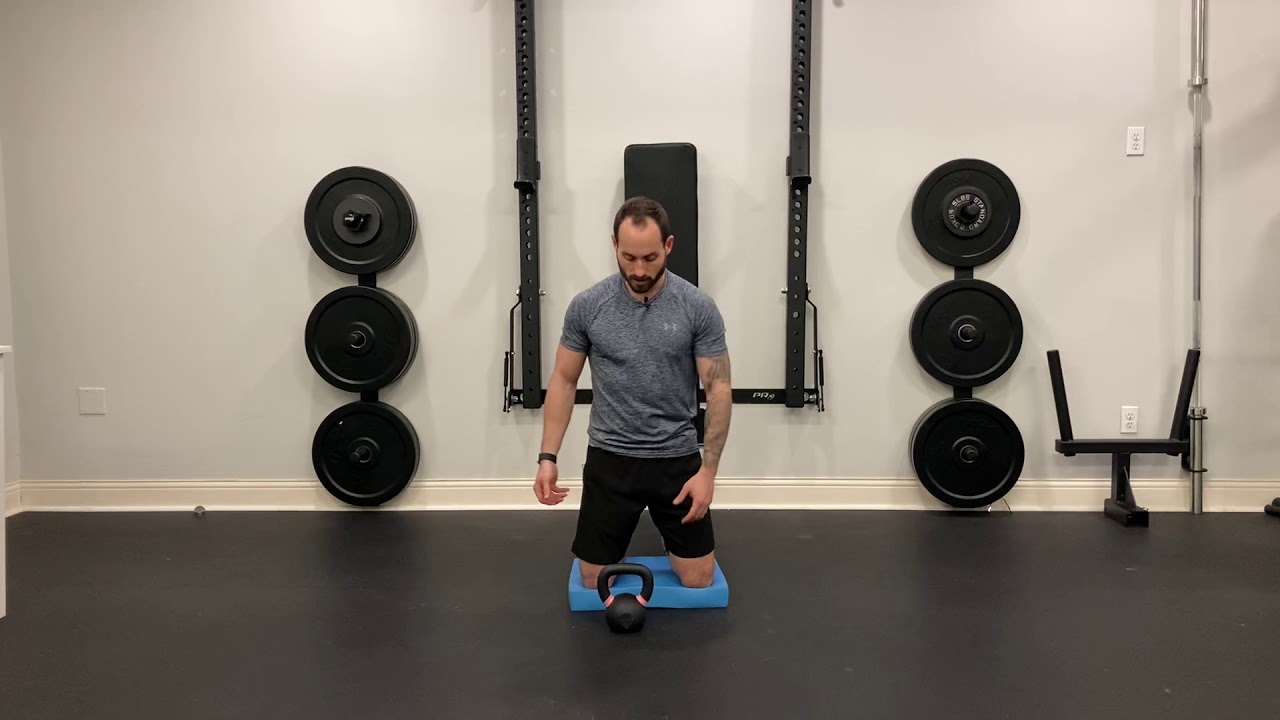 Tall Kneeling Kettlebell Halo
