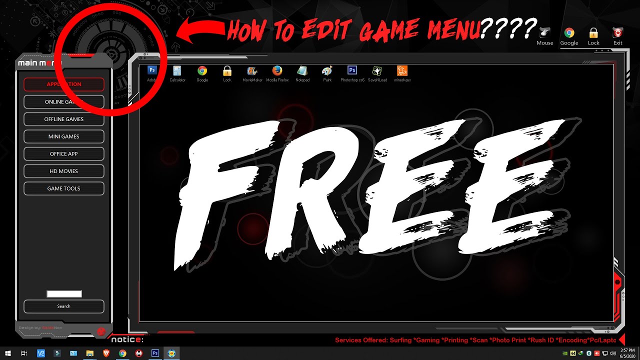 How to Customize Game Menu FREE - Part 1