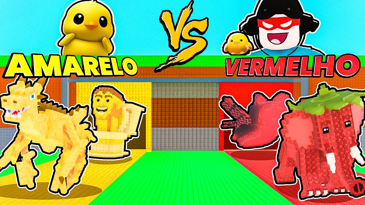 DESAFIO $0 até 1 TRILHÃO mas é VERMELHO vs AMARELO