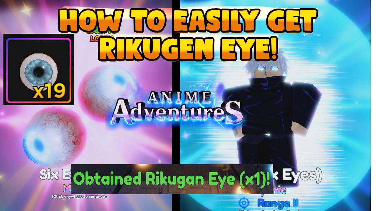 HOW TO EASILY GRIND/FARM RIKUGEN EYES IN ANIME ADVENTURES!