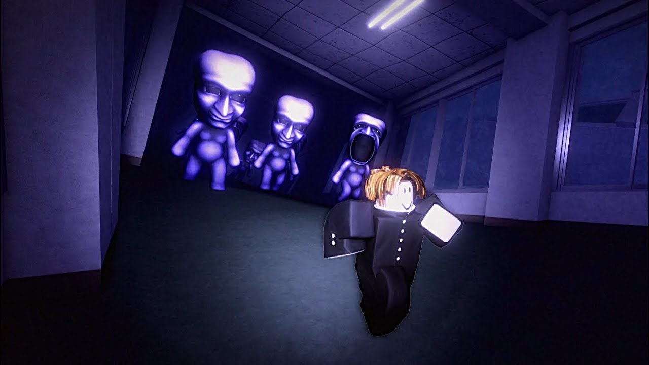 Can I Escape the Blue Monster ? | Full Gameplay Walkthrough | Aooni Nightmare | Roblox