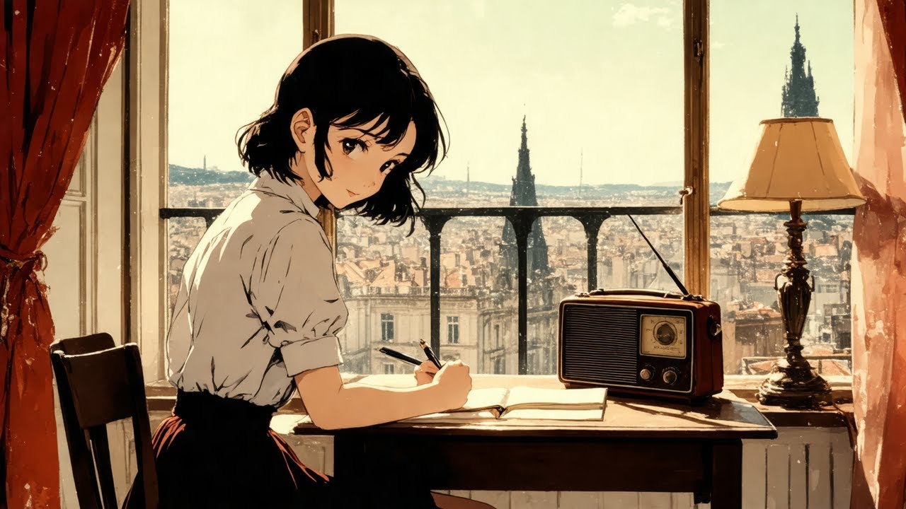 French Radio 1939 - relax/study to 📻 Old aesthetic sound + War ambient part