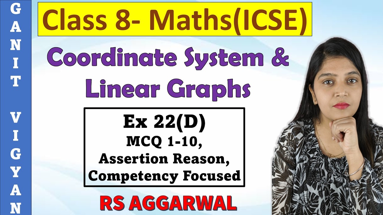 Coordinate System & Linear Graphs | ICSE class 8 Maths | Chapter 22 | Ex 22(D) | RS Aggarwal