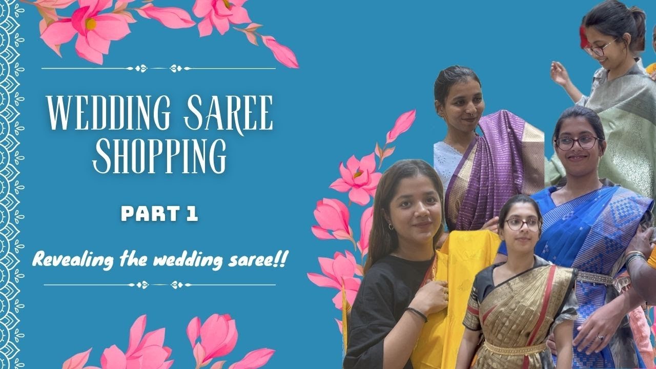 WEDDING SAREE SHOPPING | PART 1| Revealing the wedding saree| NANDANA & ATHUL