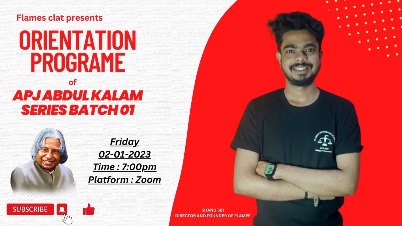 ORIENTATION | CLAT 2024 | VISION OF FLAMES | AILET 2024 | HOW TO PREPARE FOR CLAT  | PART 01