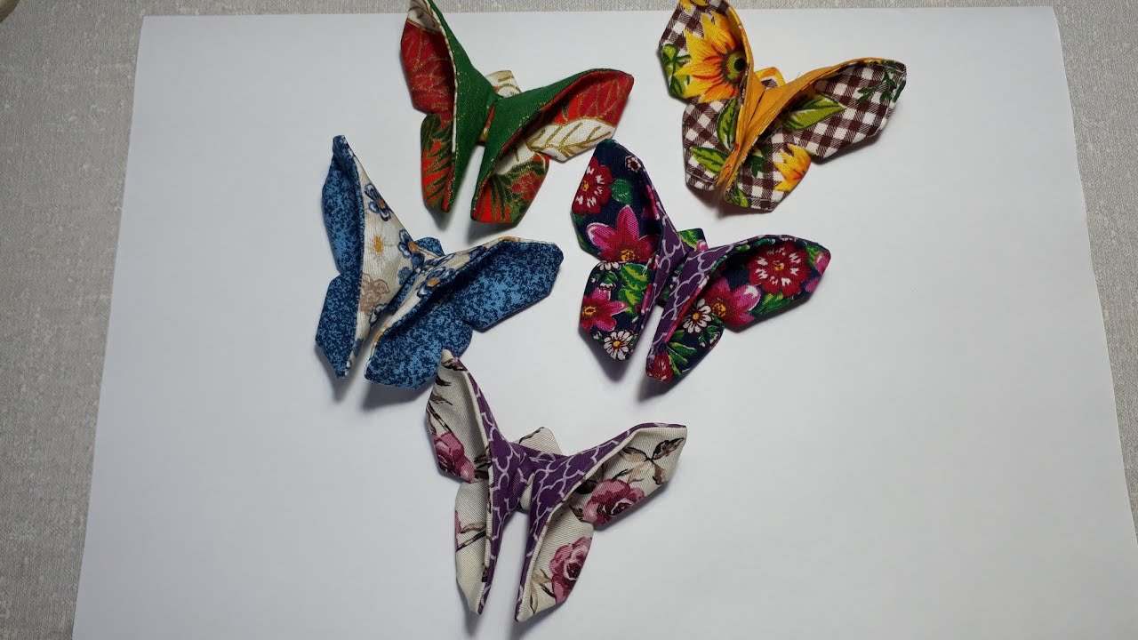 Como faser borboleta de tecido # borborletaorigami # butterfly# diy.