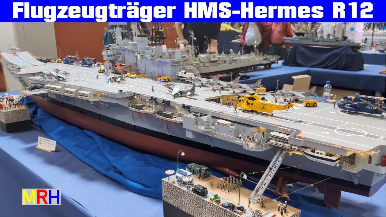 Flugzeugtr&auml;ger HMS Hermes R 12,   Vliegkampship HMS Hermes R12