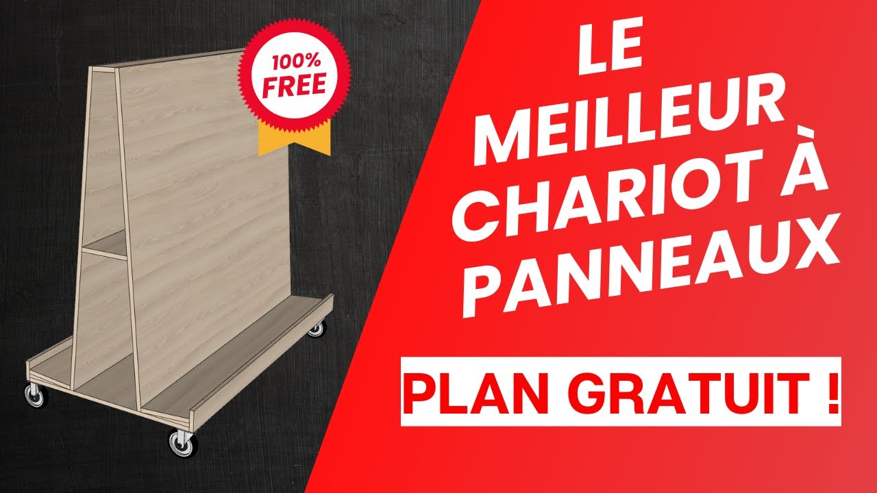 Chariot à panneaux d'atelier, le top pour organiser son atelier
