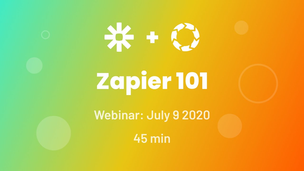 Introduction to Zapier (Zapier 101)