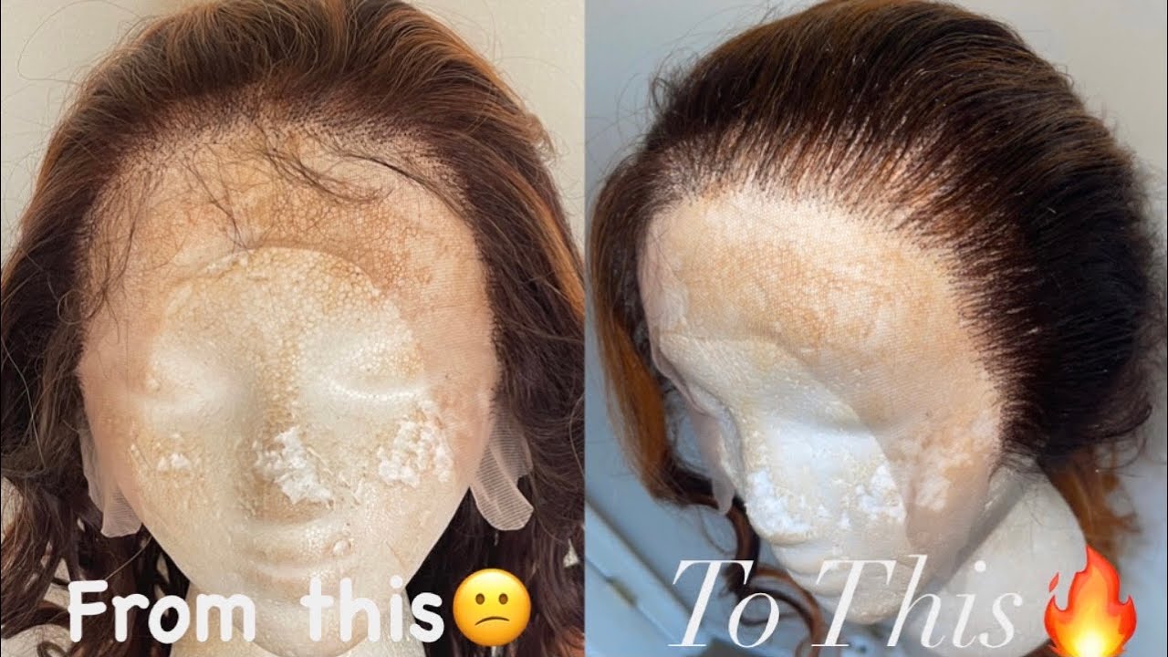 Part 1: How To Make Your Synthetic Wig Look Human | Wig Customization | Plucking A Hairline |