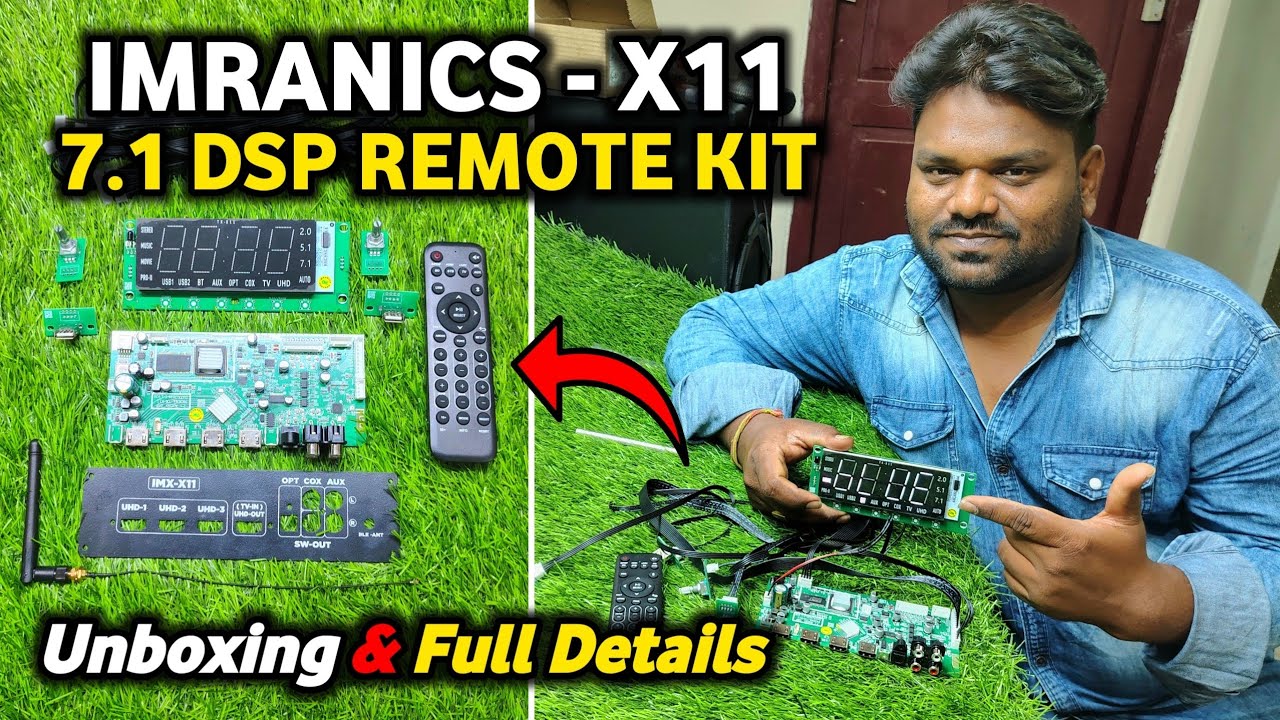 IMRANICS - X11 7.1 DSP Remote Kit Unboxing & Full Details In Telugu || పూర్తి వివరాలు తెలుగు లో 