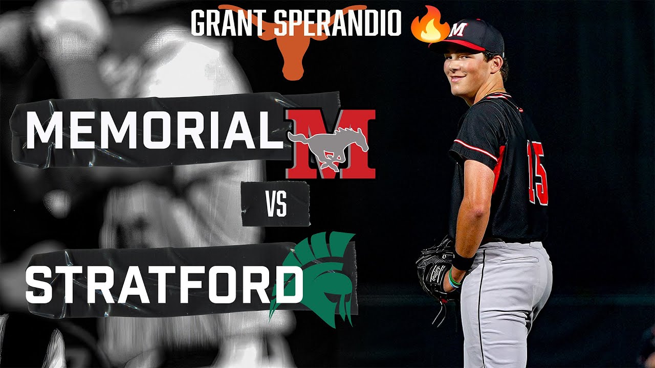 #1 Team in Texas Spring Branch Memorial-vs-Stratford Spartans | Texas Commit Grant Sperandio🔥