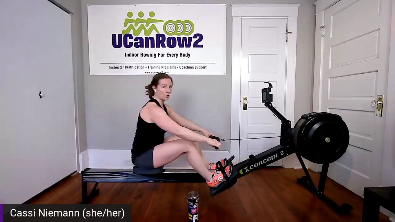 Rowing machine workout with Cassi!