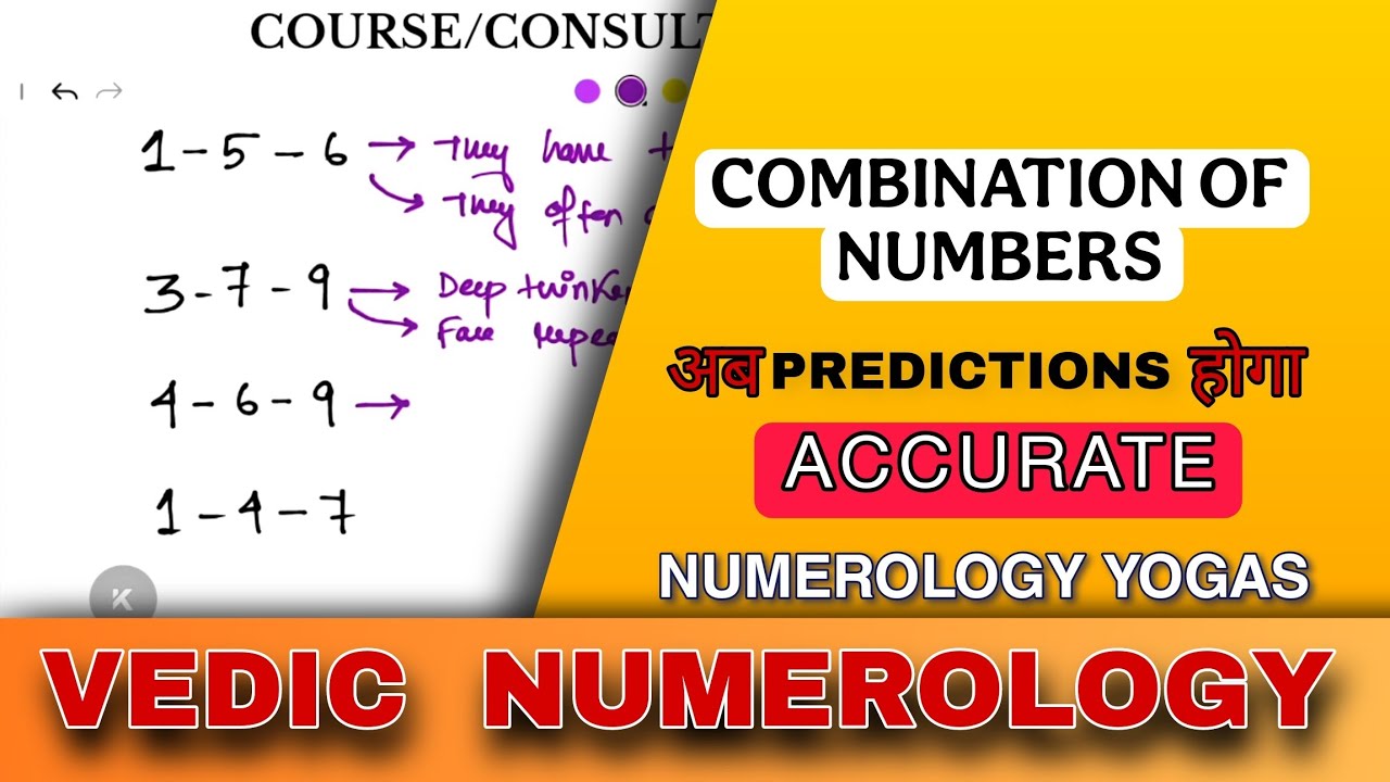 Unlocking the Secret Yogas of Numbers in Vedic Numerology | Vedic Numerology Combinations 