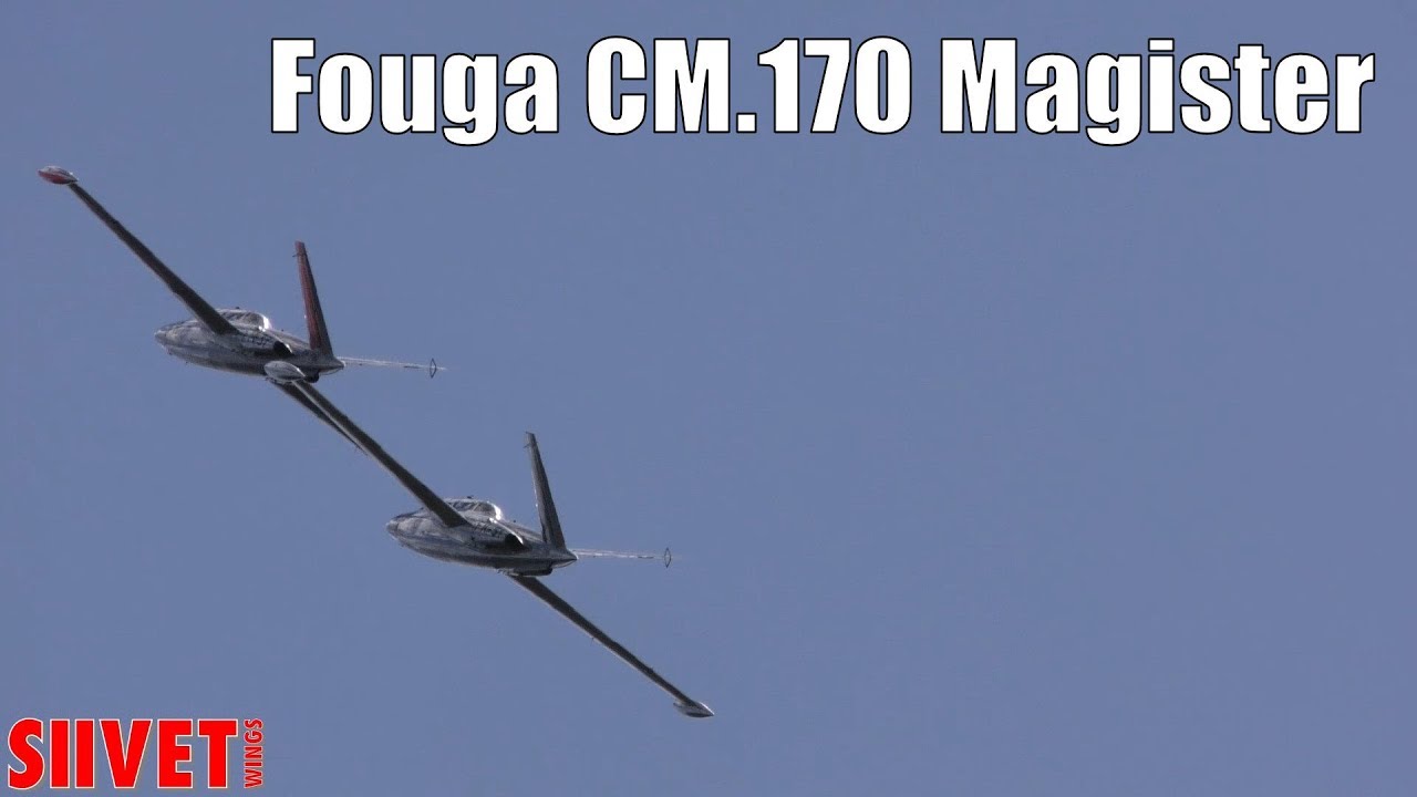 Fouga CM.170 Magister Highlights - Silver Jets Performing At FinAF 100 Years Airshow [50 FPS]