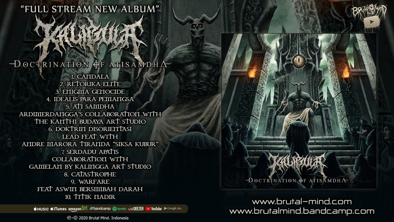 KALIGULA - DOCTRINATION OF ATISAMDHA | FULL ALBUM STREAM | INDONESIA DEATH METAL | BRUTAL MIND 2020
