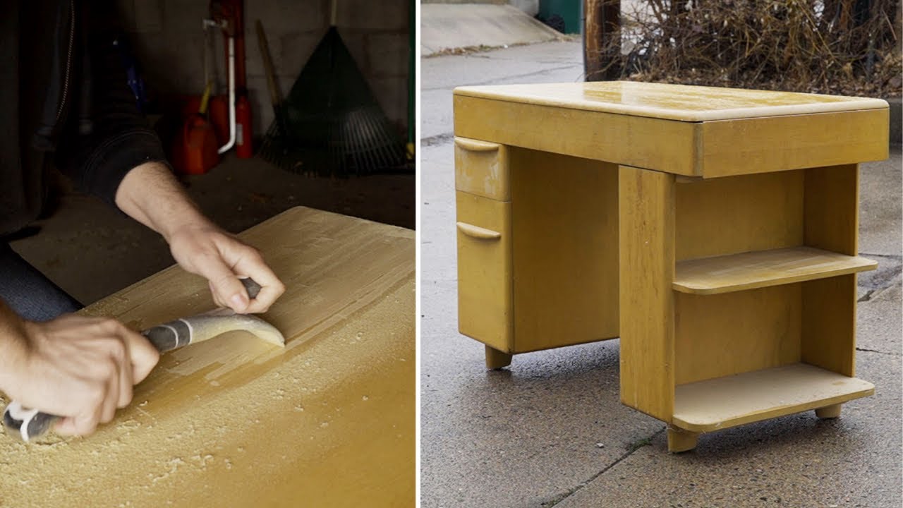 Refinishing A Mid Century Heywood Wakefield Desk | Furniture Refinishing