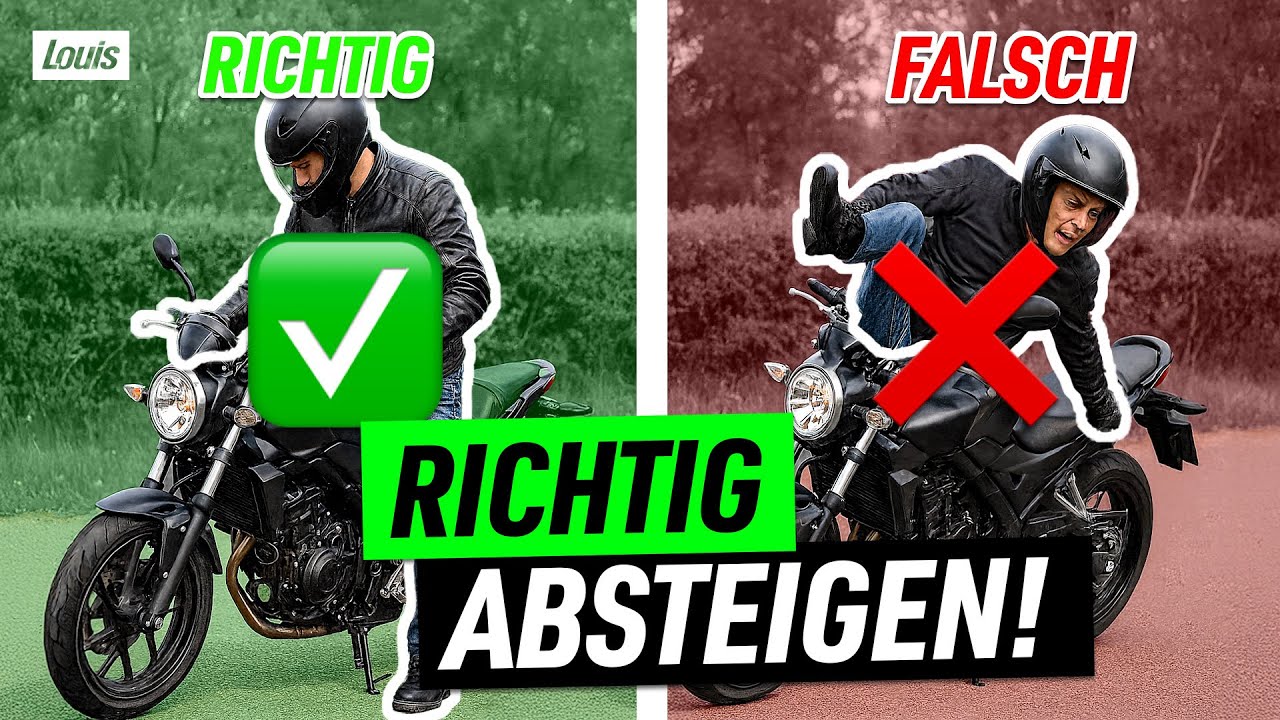 Vermeide DIESE Fehler beim Absteigen vom Motorrad!
