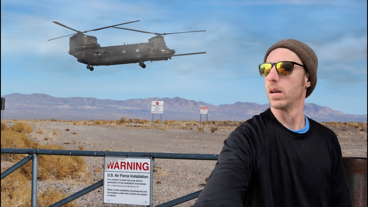 I Crossed the Border Surrounding AREA 51 and Didn't Get Arrested | Nevada Mountain Exploring