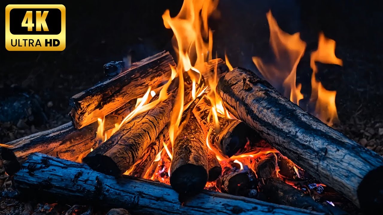 🔥 Slow-Burning Firewood Sounds for Cozy Winter Nights V1