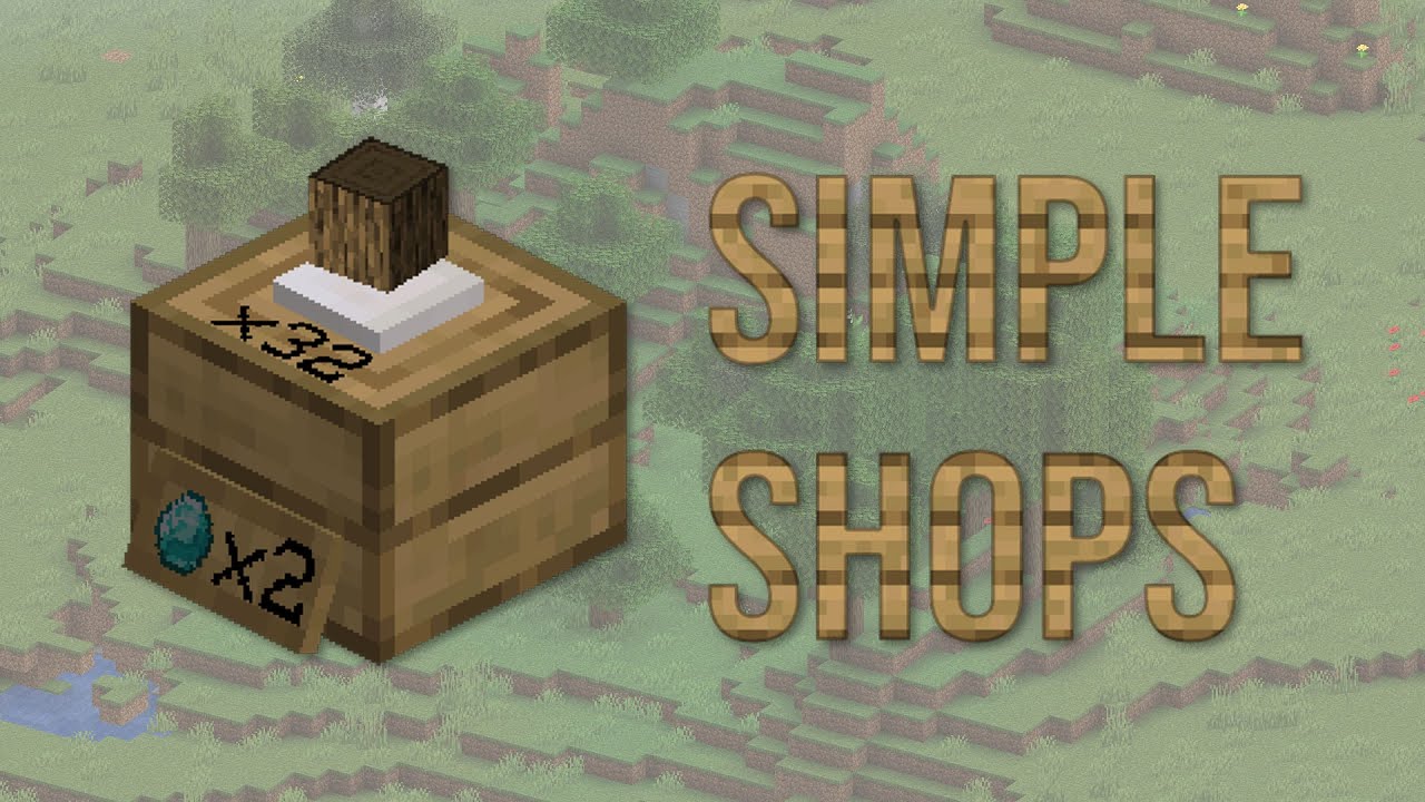 New Shop Minecraft Mod: Simple Shops!
