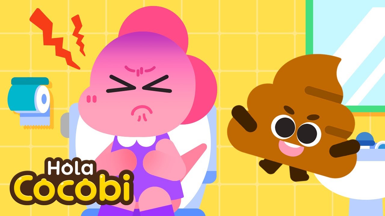 Popó en el Inodoro | Aprender a ir al baño | Niños Canciones de Hábitos Saludables | Hola Cocobi