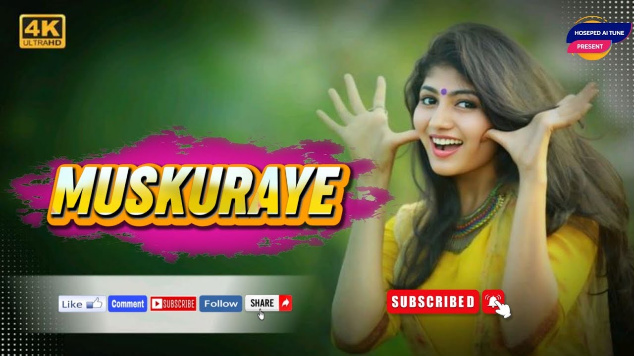 MUSKURAYE // Hindi Dance Song // Hindi Party Dance Song // Full  Song //Ai Cover Song @hoseped340