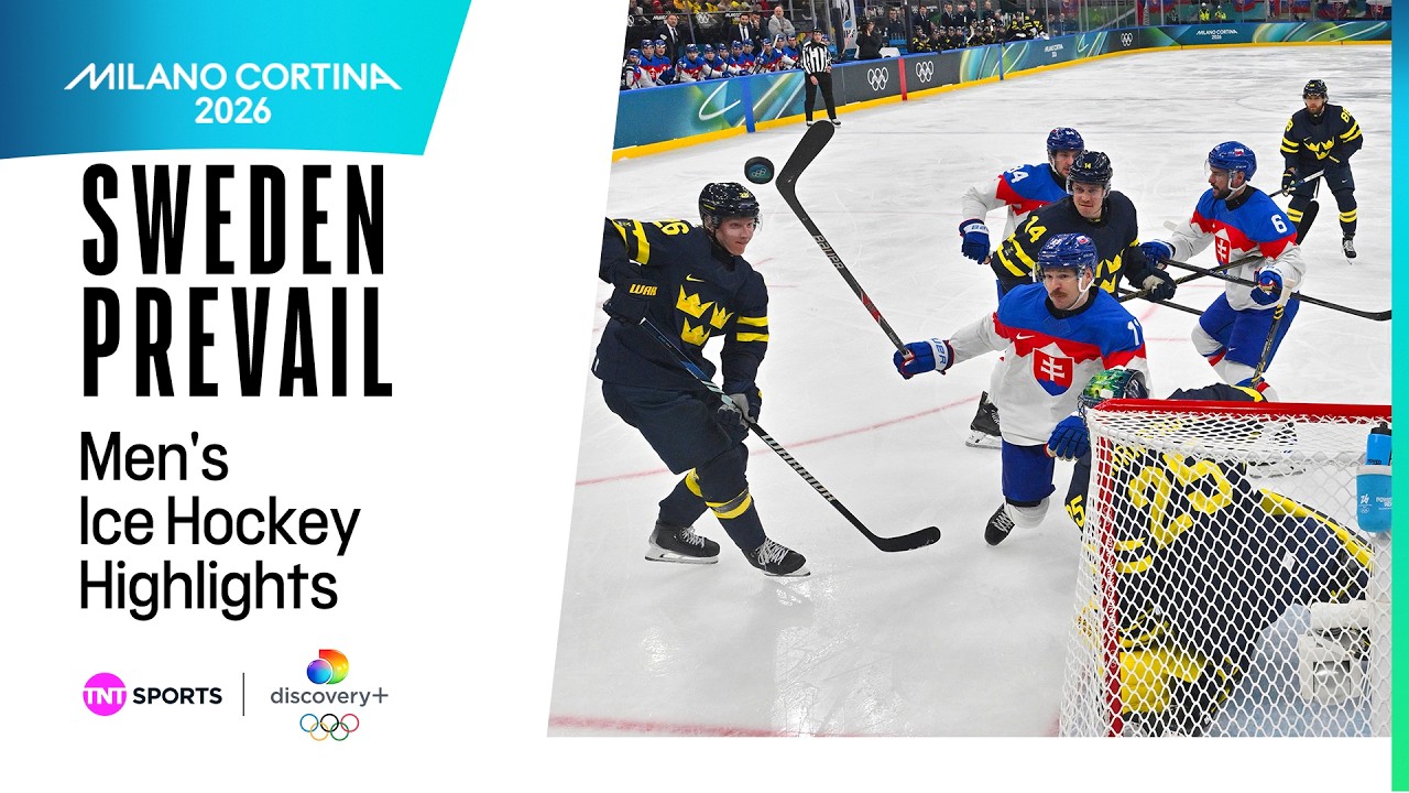 COMMANDING WIN! 💪 | Men's Ice Hockey - Sweden vs Slovakia Highlights | Winter Olympics 2026