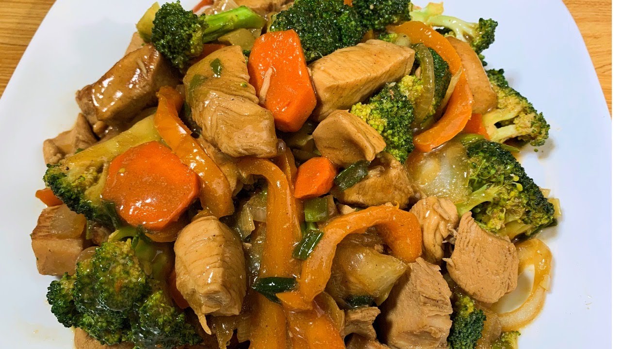 Pollo con Brócoli-Comida China Riquísima