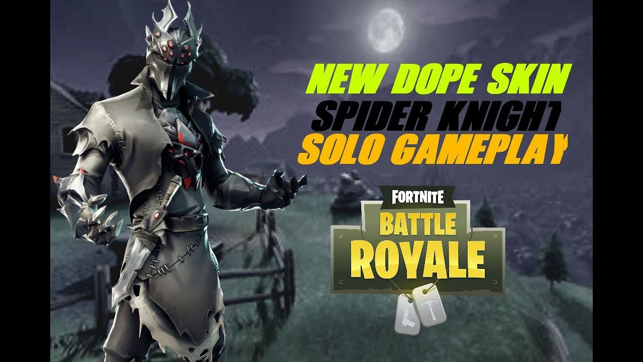 FORTNITE SOLO GAMEPLAY WITH THE NEW SPIDER KNIGHT SKIN!