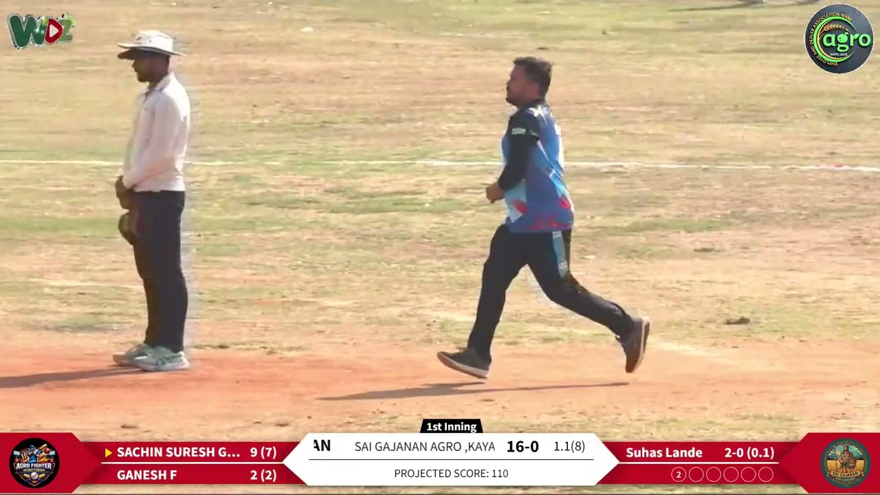 WAPL 2026 || Sai Gajanan Agro ,Kayar vs Agro Fighter,Mukutban || WDZ LIVE