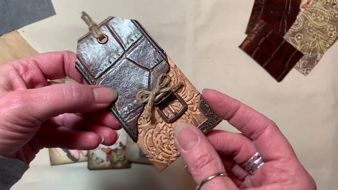 Turning a Leather Wallet into Journal Tags