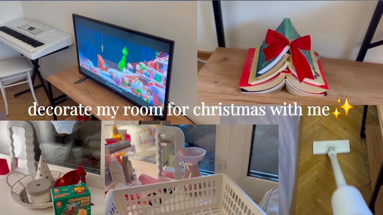 Decorate my room for christmas 2025🎄 | cozy vlog