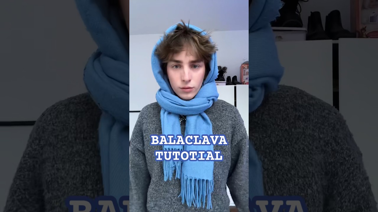SCARF STYLING! Balaclava tutorial 🧣#clothinghacks #fashiontrends #fashionhacks #clothing #styletips