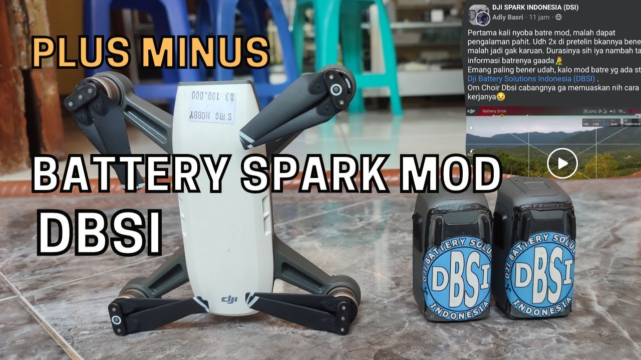 Review Battery DBSI Mod DJI Spark Flight Time up 17 Menit
