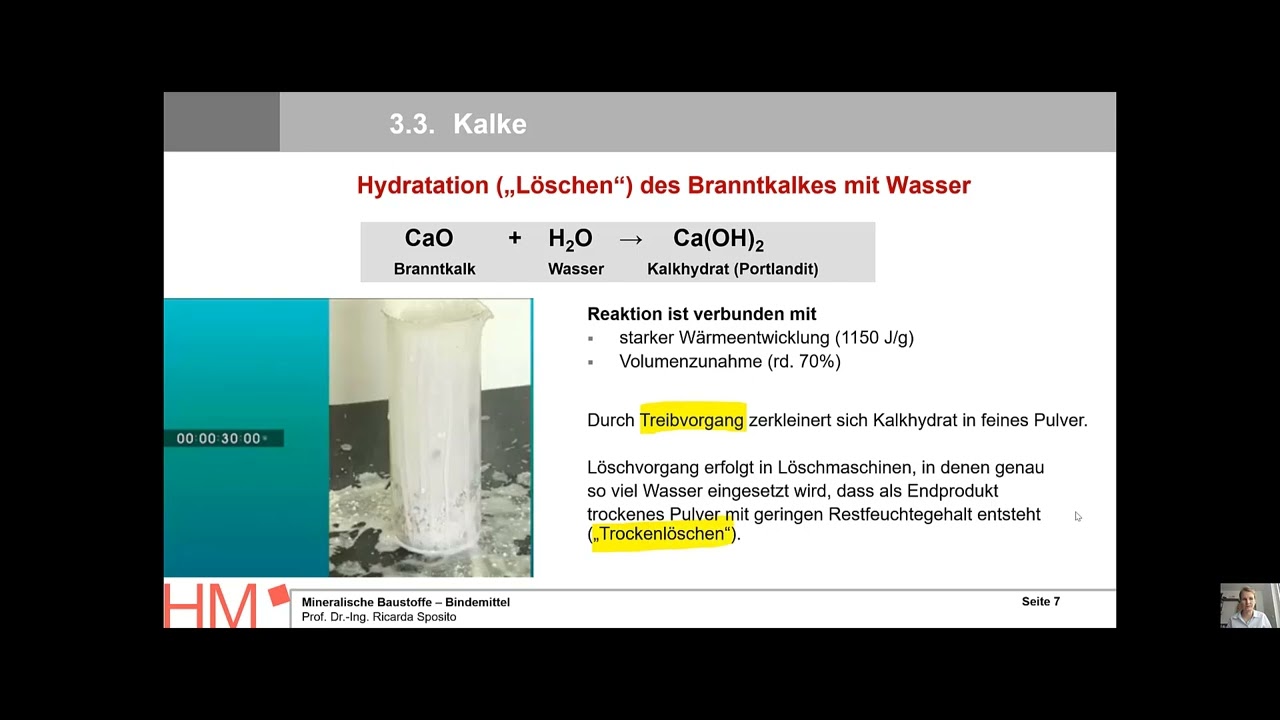MiBa-S: 03 Bindemittel - 3 Kalke