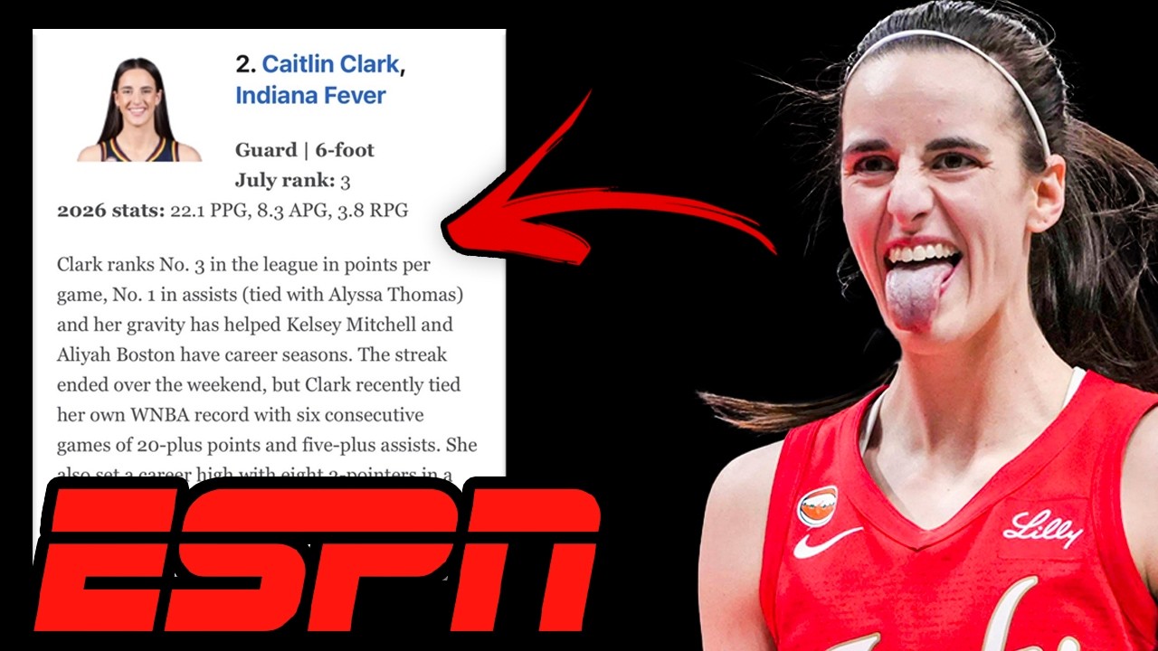 ESPN Listed Their TOP 50 WNBA Players & Caitlin Clark WASN'T Disrespected...