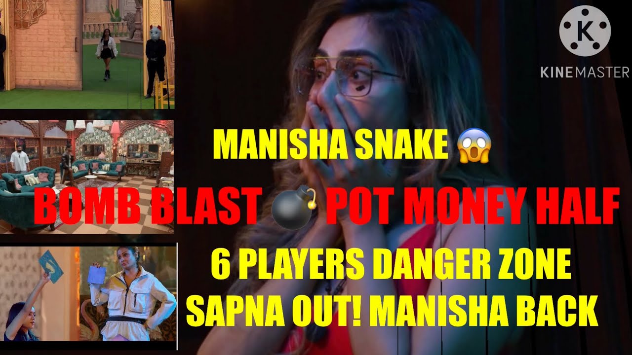 The 50 Big Twist 🔥 Sapna बाहर, Manisha की वापसी | Bomb Blast से Pot Money Half | Voting Shock!#viral
