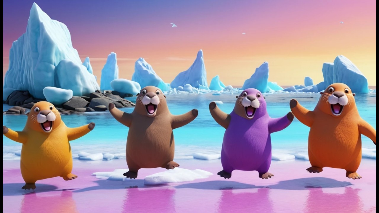Five Little Walruses Clap Clap Clap | Arctic Animal Song & Counting Rhyme