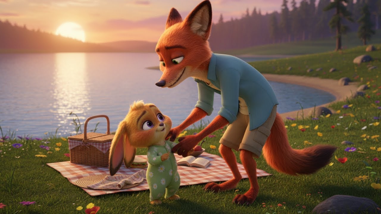 Zootopia 2 | Watching Nature Together by the Lake | Nick, July & Baby