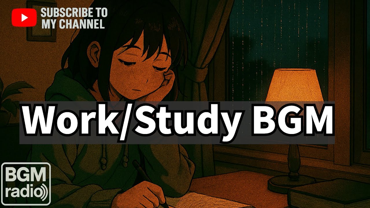 【BGM radio】 Relaxing Background Music for Studying and Working