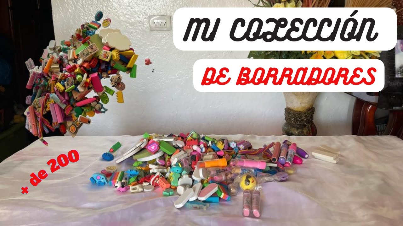 &iexcl;TODA MI COLECCI&Oacute;N DE BORRADORES! en forma de animales, comida, objetos y m&aacute;s...