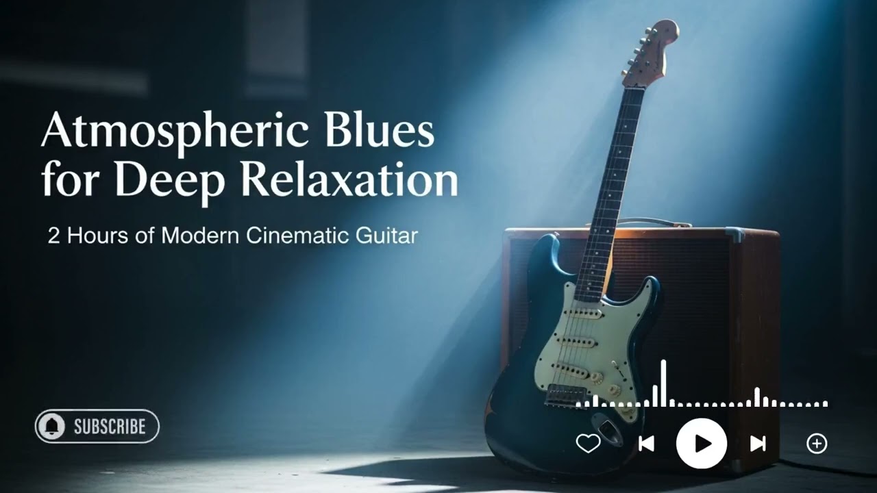 Atmospheric Modern Blues Instrumental: Midnight Relaxation & Focus