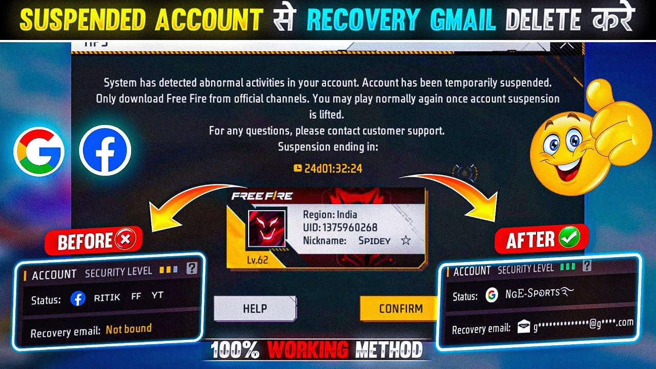 Free Fire Recovery Email Change & Security Code Update | Unbind Tricks 2025